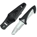 SCUBAPRO White Tip Diving Knife with Serrated & Straight Edges, Stainless Steel
