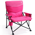 Ever Advanced Pink Oversized Padded Camping Chair for Women, Heavy Duty 500lbs Capacity