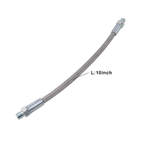 Manloney LLC 4500psi Paintball Filling Hose Whip Extension Stainless Steel Air Fill Station & Charging System (10 inch)