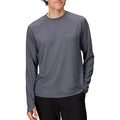 Men's Windridge Long Sleeve Shirt - Medium Steel Onyx, Moisture-Wicking, UPF 50