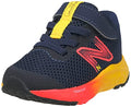 Baby Boys Running Shoes with Hook and Loop Closure - Fresh Foam Arishi V4, Navy & Red, Toddler Wide Fit