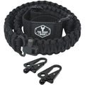 Black Traditional Sling 2 Points 550 Paracord Adjustable Hunting & Survival Use