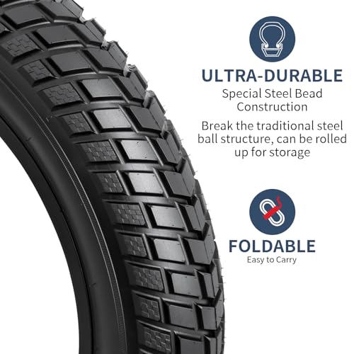 24 Inch Fat Bike Tire 4.0 All-Terrain E-Bike Tire Y-1139 - Compatible with 24x4.0