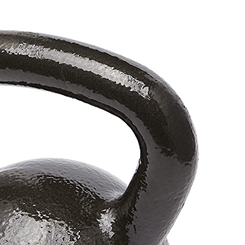 60 lb Cast Iron Kettlebell for Strength Training - Textured Wide Handle