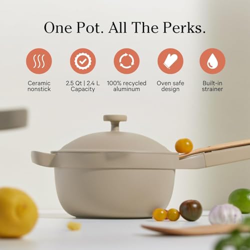 Mini Cookware Duo - Steam - 6 Piece Ceramic Nonstick Set for Small Meals