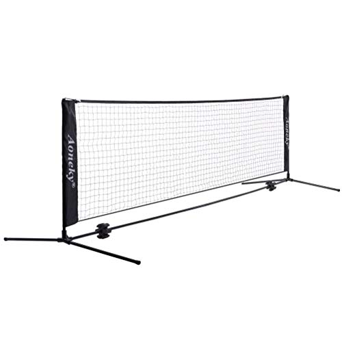 18 Feet Portable Tennis Net for Driveway and Multi-Sport Play - Kids Soccer & Pickleball Net
