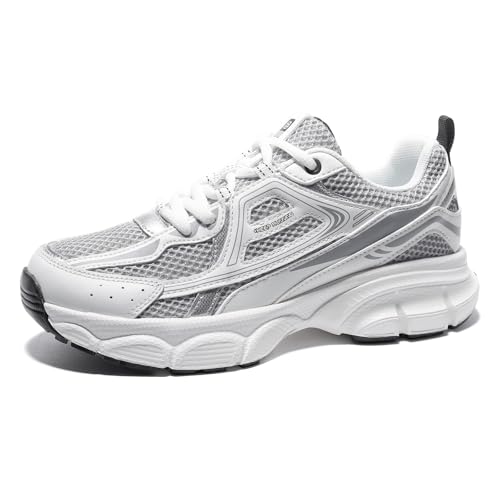 Women's Chunky Fashion Sneakers Gym Workout Tennis Shoes - Grey 9