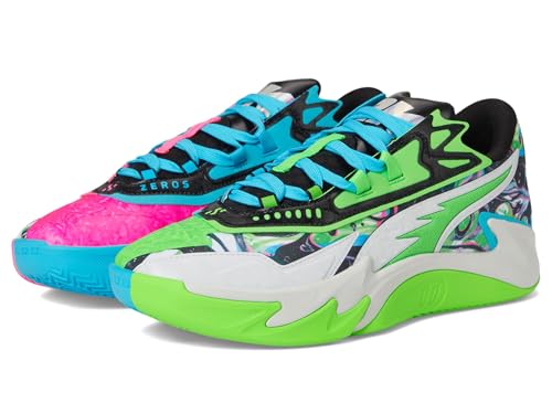 Puma Mens Scoot Zeros II Basketball Shoes Bright Aqua Feather Gray 9