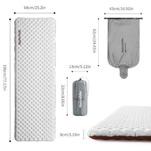 Ultralight PFAS-Free Sleeping Pad for Camping & Hiking - Silver Large Variation