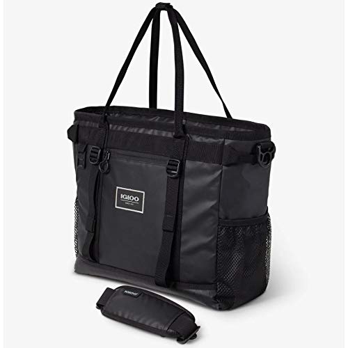 Igloo Soft Sided Cooler Tote Bag - Pursuit Series Black 30-Can