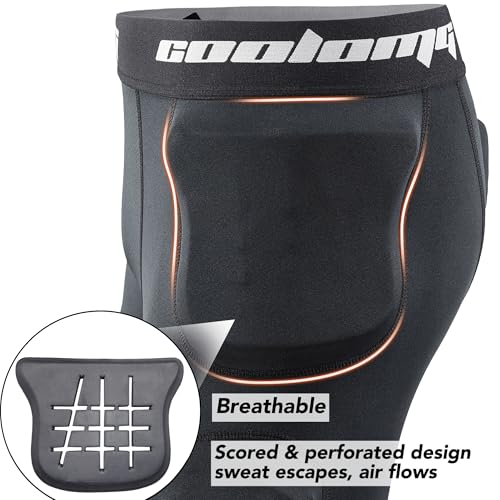 Adult Football Girdle with Cup Pocket - Black, Medium, 5 Pad Protection