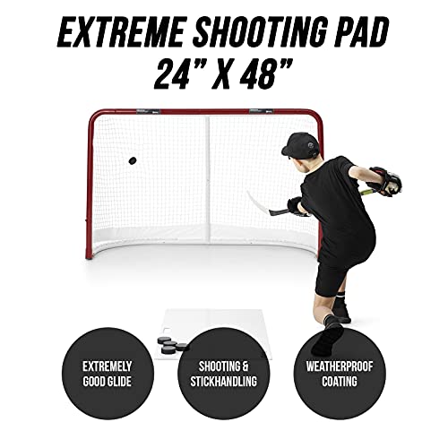 Hockey Shooting Pad 24x48 Inch Synthetic Ice Board for Stickhandling & Shooting