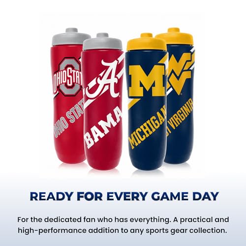 NCAA 32 oz Squeeze Water Bottle - North Carolina Tar Heels College Sports Fan Gear