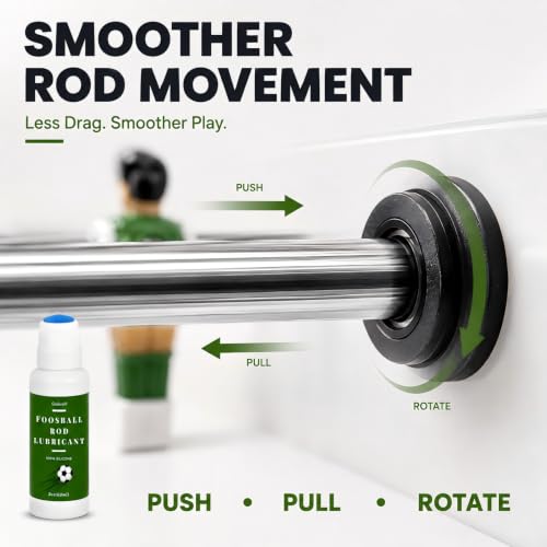 Silicone Foosball Table Lubricant with Built-In Applicator - 2 Oz