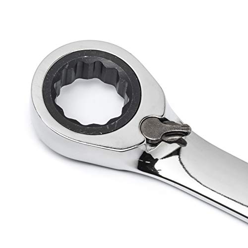 8 Pc SAE Reversible Ratcheting Wrench Set with Wrench Rack - Lifetime Warranty