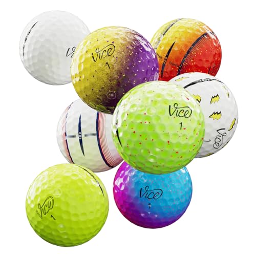 Vice Golf Ball Variety Pack - 24 Premium Golf Balls for Distance & Control