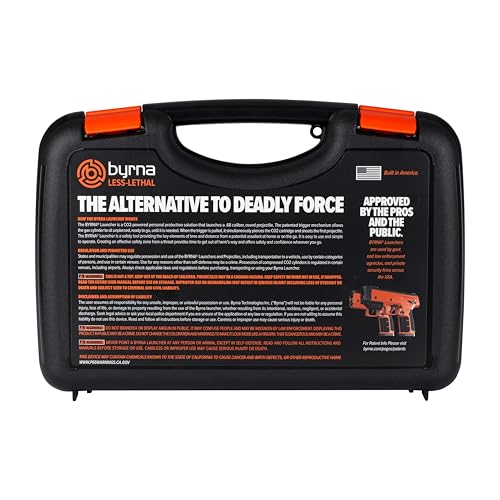 Compact Kinetic Projectile Launcher with Black Finish - Byrna CL Bundle
