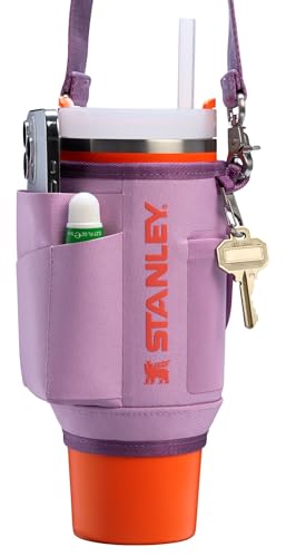 STANLEY All Day Quencher Carry All for 30 oz Tumbler with Handle | Crossbody Bag with Phone Holder Pocket, Card Sleeve & Detachable Strap | Water Bottle Carrier Bag | BPA-Free | Lilac