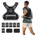 PACEARTH 20-32lb Adjustable Weighted Vest for Men & Women, Black