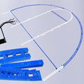 High School Waterproof Basketball Court Stencil Kit for Concrete - Reusable & Durable