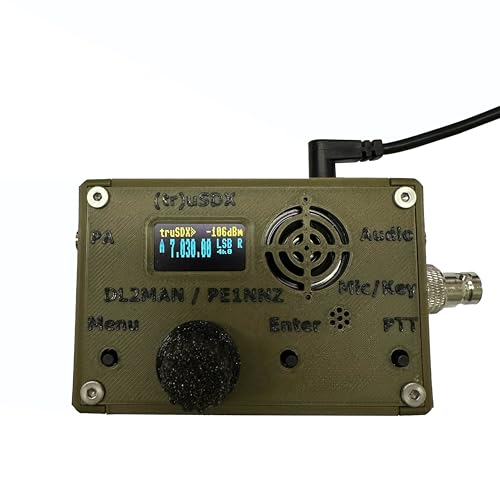 Malahit 5-Band QRP Transceiver with Army Green Case - Amateur Radio Equipment