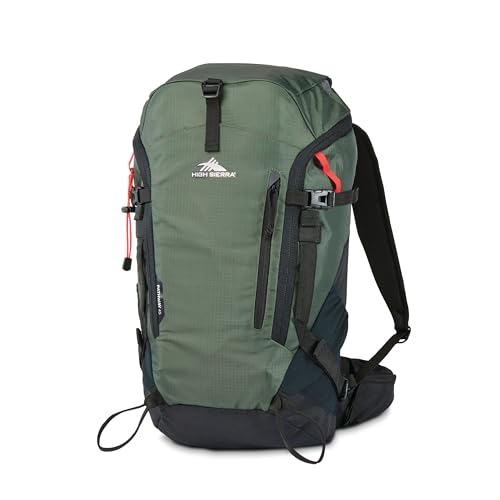High Sierra Pathway 2.0 45L Hiking Backpack Forest Green/Black