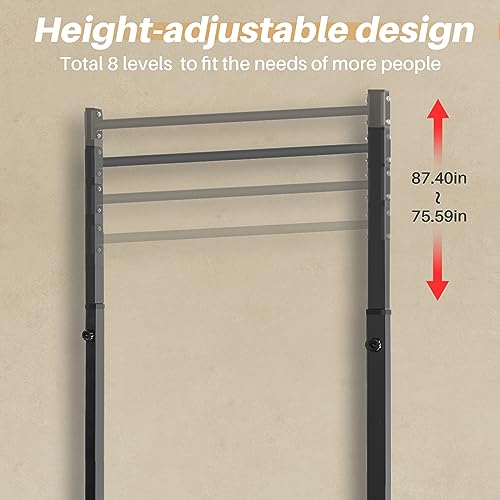 Black Power Tower Pull Up Station for Home Gym - Heavy Duty, 330LBS Capacity