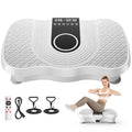 White Vibration Plate Exercise Machine 450lbs Capacity Full Body Shaker