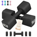 Black 20LB Adjustable Dumbbell Set of 2 for Home Gym Workout - Space Saving
