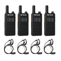 Retevis B3H Walkie Talkies with Earpiece and Hidden Display - Compact 2-Way Radio RT22 V3.0