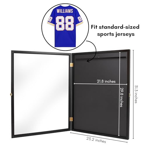 Americanflat 23x31 Jersey Display Case Black - Standard Jersey Frame