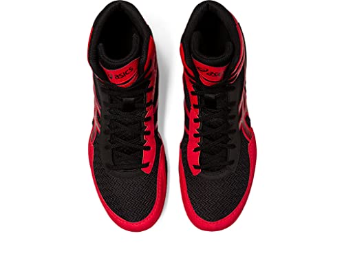ASICS Men's MATCONTROL 3 Wrestling Shoes - Black/Classic Red, Size 10