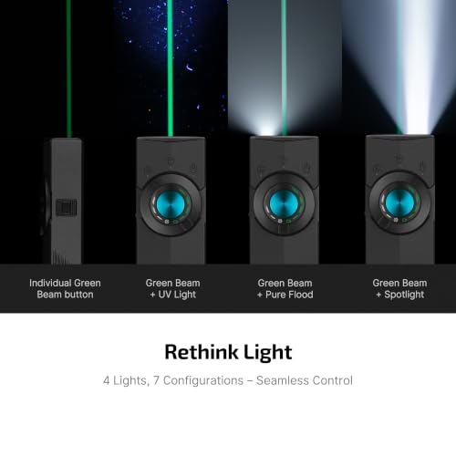 Rechargeable Pocket Flashlight OLIGHT ArkPro Flat Black CW with Green Beam - Cool White 5700K~6700K