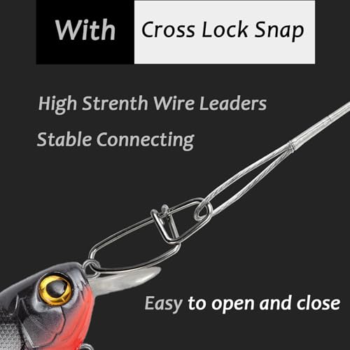 11.8 Inch Saltwater Fishing Leader Wire 50lb Strength 20pcs - Stainless Steel