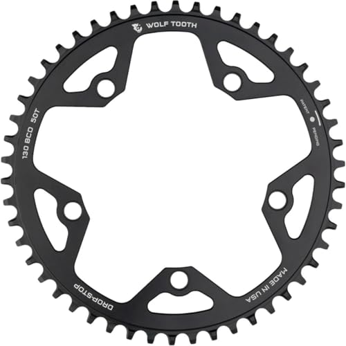 Wolf Tooth Drop Stop B 38T Chainring - 130 BCD for 9-12 Speed MTB & Gravel Bikes
