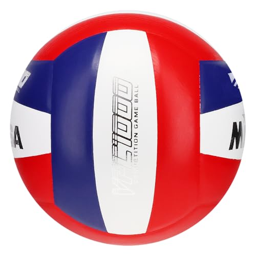 Mikasa NFHS-Approved Indoor Volleyball - Natural Leather, 5 Size, 18-Panel