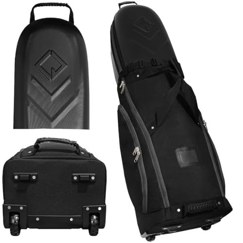 Gray CaddyDaddy Enforcer Golf Travel Bag - Crush-Resistant Hard Top, Heavy Padding