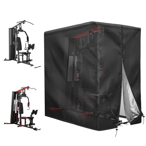 Weatherproof Outdoor Workout Equipment Cover 41L x 68.9W x 74.8H - Fits Most Gym Machines
