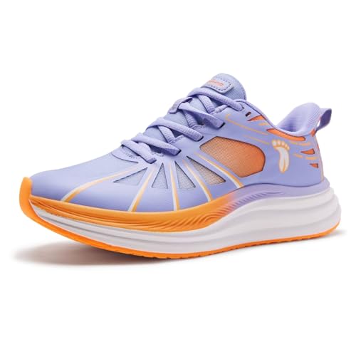 Women’s Orthopedic Road Running Shoes - Purple W3, Arch Support & Pain Relief, Casual Athletic Sneakers for Flat & High Arches