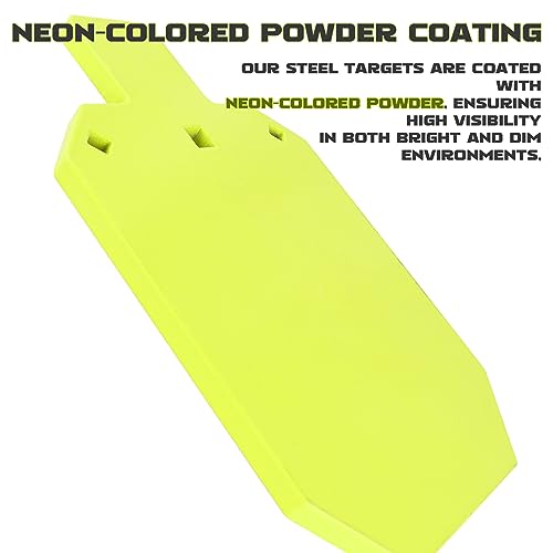 Highwild 10x16in Neon AR500 Steel Shooting Target with Torso Design