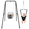 2-in-1 Baby Jumper and Swing Set - Foldable Stand for Indoor & Outdoor Use