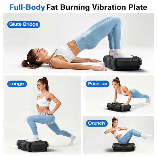Vibration Plate Exercise Machine 199 Speed Levels for Body Sculpting & Lymphatic Drainage