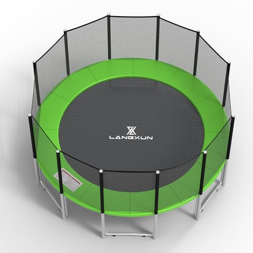 12ft Trampoline Safety Pad - Green Waterproof Foam Cover for Round Frame