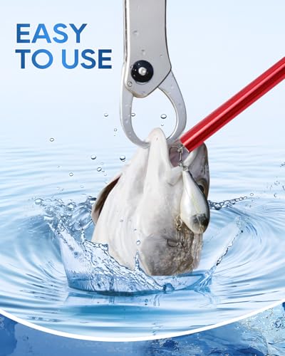 Fish Hook Remover Tool Set - Large & Small | Easy One-Hand Operation, Durable Aluminum & Stainless Steel Fishing Dehooker