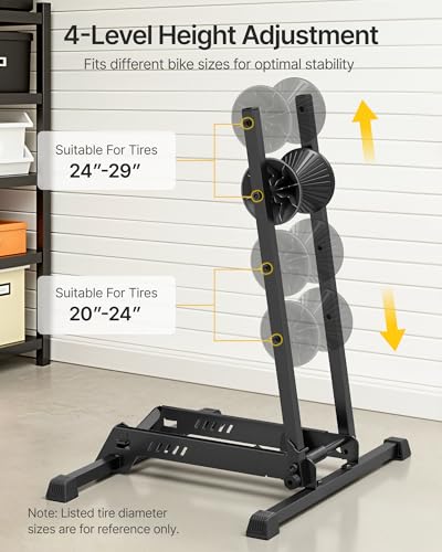 monTEK Bike Floor Stand for 20-29 Inch Wheels, Fits Tires up to 4.5"