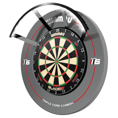 Winmau Polaris Dartboard Light - Black 120° Magnetic LED Light for All Dartboards - Polaris Light