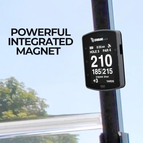 Golf GPS Rangefinder Handheld with Magnetic Mount - Grey, Swami KISS 2.0