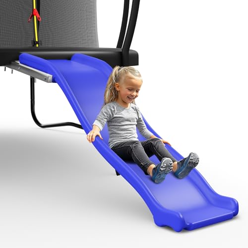 Lyromix Kids Trampoline Slide Attachment for 8-16 FT Trampolines, Supports 220 LBS
