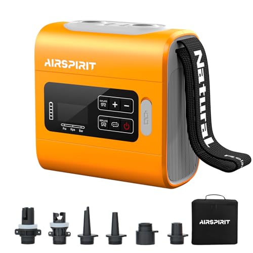 Electric Paddle Board Pump - Rechargeable High Pressure SUP Inflator with Digital Display