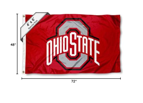 OSU Buckeyes 4x6 Foot College Flag - Officially Licensed Team Banner